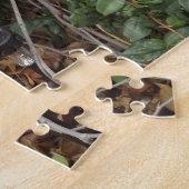 Mystisches Gnome-Garten-Tür-Puzzlespiel Puzzle (Seite)