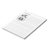 Mystisches Gotisches Schwarz-Weiß-Tarot Notizblock (Rotiert)