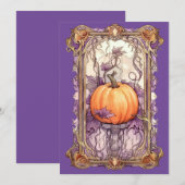 Mystisches Halloween-Tarot Feiertagskarte (Vorne/Hinten)