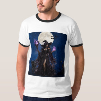 Mystisches Hexen-Halloween-Mond-T-Shirt T-Shirt