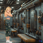 Mystisches Himmelsbild Capri Leggings