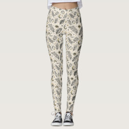 Mystisches himmlisches Mondsternenmuster Leggings