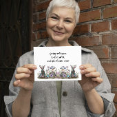 Mystisches Kaninchen mit Pilzen Karte