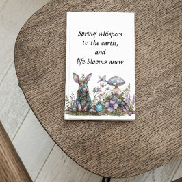 Mystisches Kaninchen mit Pilzen Notizblock