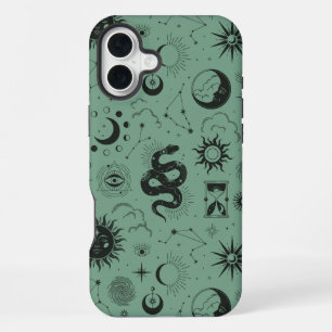 Mystisches Kundalini-Muster iPhone 16 Plus Hülle