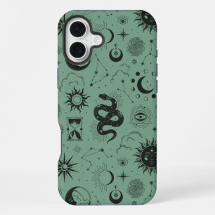 Mystisches Kundalini-Muster iPhone 16 Plus Hülle