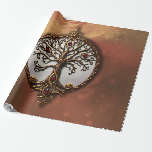Mystisches Leben des Baumes Geschenkpapier (Ungerollt)