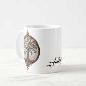 Mystisches Leben des Baumes Kaffeetasse (Vorderseite Links)