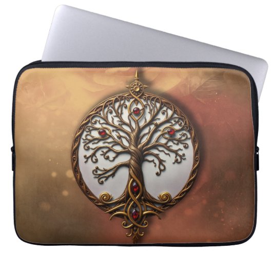 Mystisches Leben des Baumes Laptopschutzhülle (Vorderseite)
