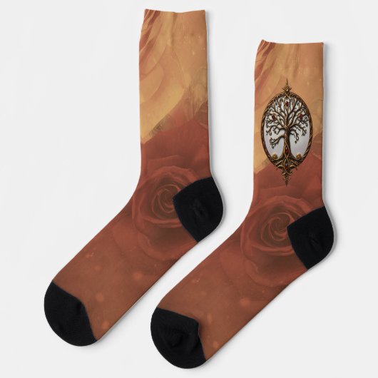 Mystisches Leben des Baumes Socken (Linkes Detail)