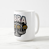Mystisches Libra-Sternzeichen-Emblem Kaffeetasse (VorderseiteRechts)