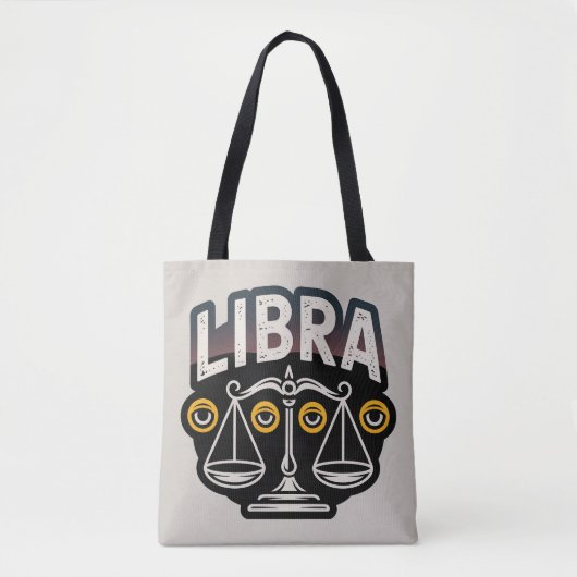 Mystisches Libra-Sternzeichen-Emblem Tasche (Vorderseite)