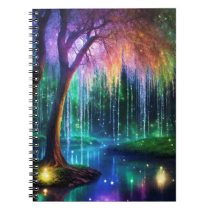 Mystisches Lichterbaum-Tagebuch Notizblock