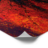 Mystisches Löwengesicht in Farbflächen expressioni Poster (Ecke)