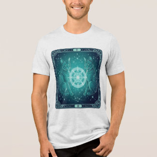 Mystisches Mandala-Design Tri-Blend Shirt