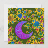 Mystisches Mondwachstum Karte (Rückseite)