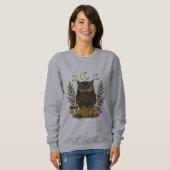 Mystisches Owl Moon Phases Shirt - Gothic Hexy (Vorne ganz)