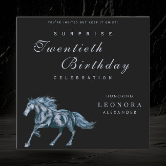 Mystisches Pferd Jegliche Überraschung Geburtstags Einladung