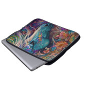 Mystisches Pferd Laptopschutzhülle (Vorne Knopf)
