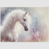 Mystisches Pferd Sparkle Art Decoupage Seidenpapier (Vorderseite)