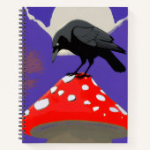 🖤 Mystisches Raben-Spiralheft Notizblock (Vorderseite)