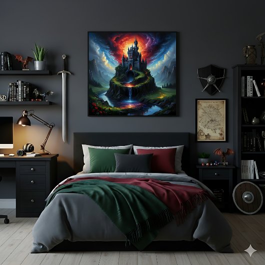 Mystisches Schloss der Träume Poster