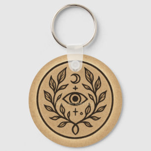Mystisches Schutz-Augen-Mond-Symbol Schlüsselanhänger