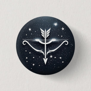 Mystisches Schütze-Sternzeichen Button