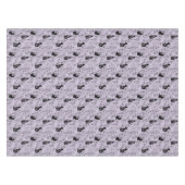 Mystisches Schwarzes Katzen- und Schmetterlingsmus Tischdecke (Vorderseite (Horizontal))