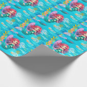 mystisches Sirenendesign Geschenkpapier (Ecke)