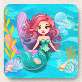 mystisches Sirenendesign Getränkeuntersetzer