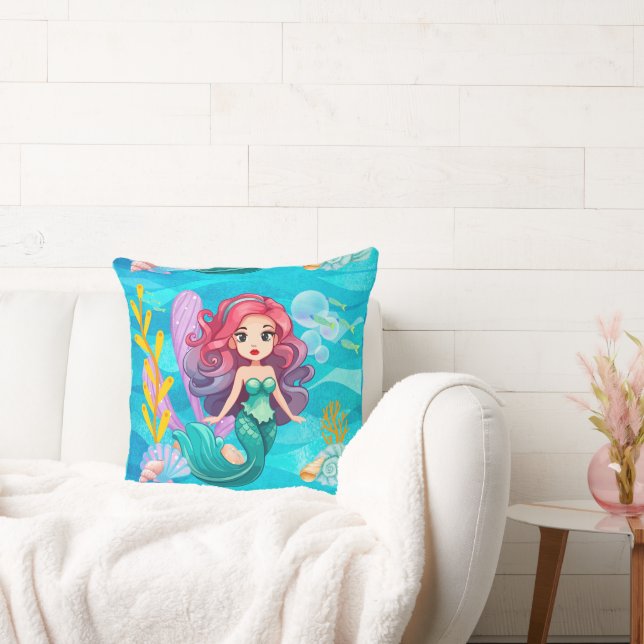 Mystisches Sirenendesign Kissen (Liege)