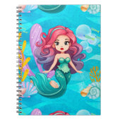 mystisches Sirenendesign Notizblock (Vorderseite)