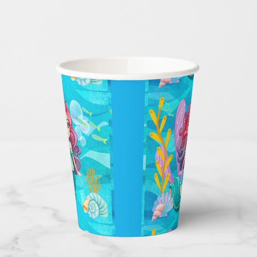 mystisches Sirenendesign Pappbecher (Links)