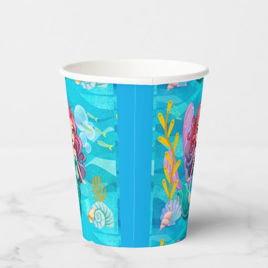 mystisches Sirenendesign Pappbecher (Rechts)