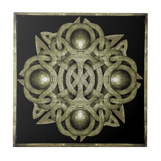 Mystisches Steinsymbol Fliese (Vorderseite)