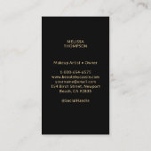 Mystisches Tarot Makeup Haarbängel Monogram Gold B Treuekarte (Rückseite)