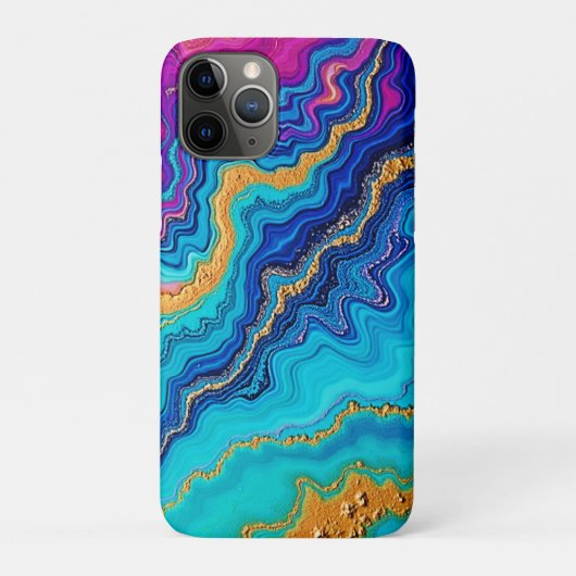 Mystisches Teal- und Gold-Energie Case-Mate iPhone Hülle (Rückseite)