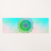 Mystisches verzaubertes Yantra-Symbol Yogamatte (Vorderseite (Horizontal))