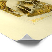 Mystisches Weißes Hirsch in Holz 1877 Print Poster (Ecke)