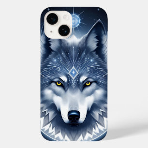 Mystisches Wolf-Porträt Kunst Case-Mate iPhone 14 Hülle