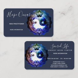 Mystisches Yin Yang, spirituell ganzheitlich Visitenkarte