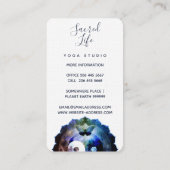 Mystisches Yin Yang, spirituell ganzheitlich Visitenkarte (Rückseite)