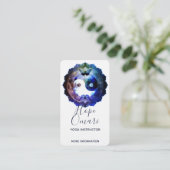 Mystisches Yin Yang, spirituell ganzheitlich Visitenkarte (Stehend Vorderseite)