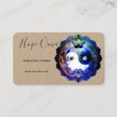 Mystisches Yin Yang, spirituell ganzheitlich Visitenkarte (Vorderseite)