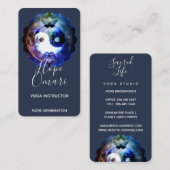 Mystisches Yin Yang, spirituell ganzheitlich Visitenkarte (Vorne/Hinten)