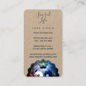 Mystisches Yin Yang, spirituelle, ganzheitliche Kr Visitenkarte (Rückseite)