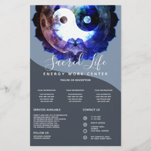 Mystisches Yin Yang, Spiritueller Holistischer Die Flyer