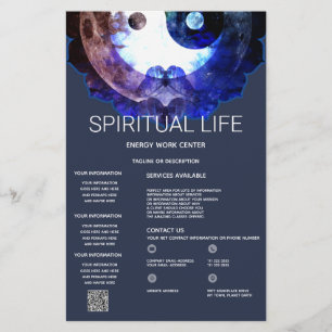 Mystisches Yin Yang, Spiritueller Holistischer Die Flyer