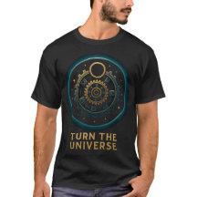 Mystisches Zahnrad-Symbol Kosmische Illustration